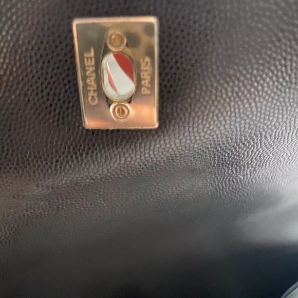 Chanel Paris blk caviar business Affinity shoulder medium top handle classic bag - Picture 3 of 16